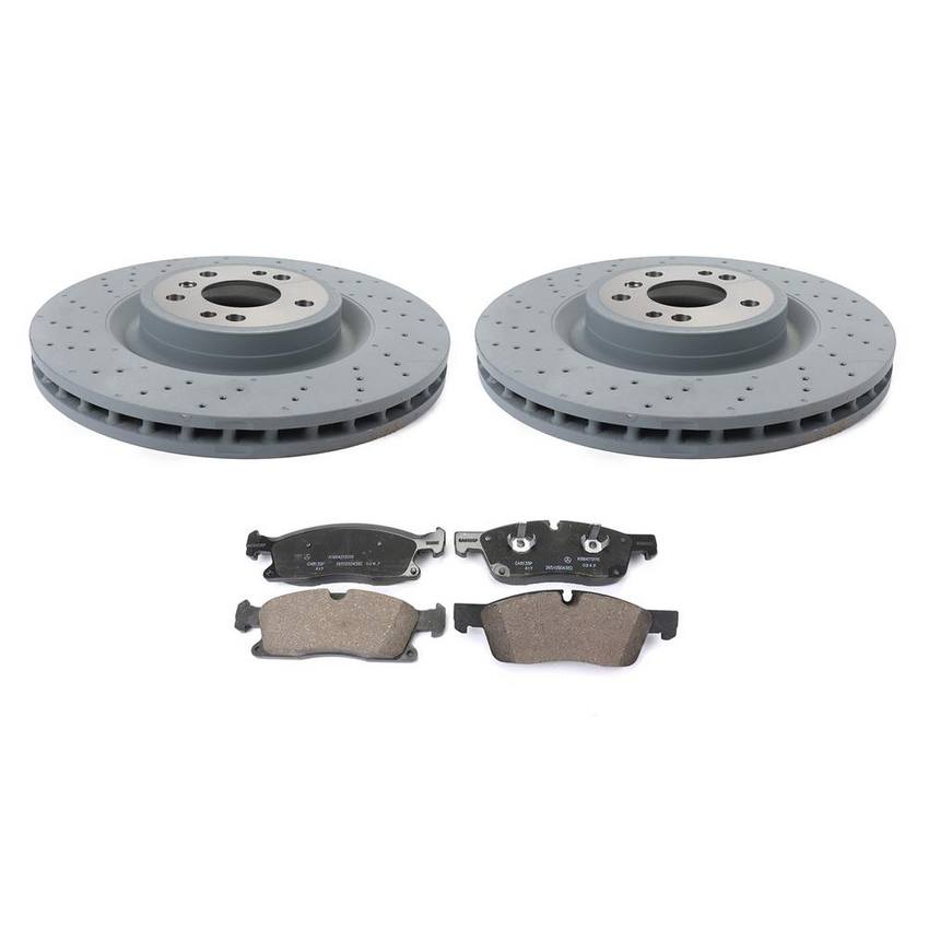 Mercedes Disc Brake Pad and Rotor Kit - Front (350mm) 1664211500